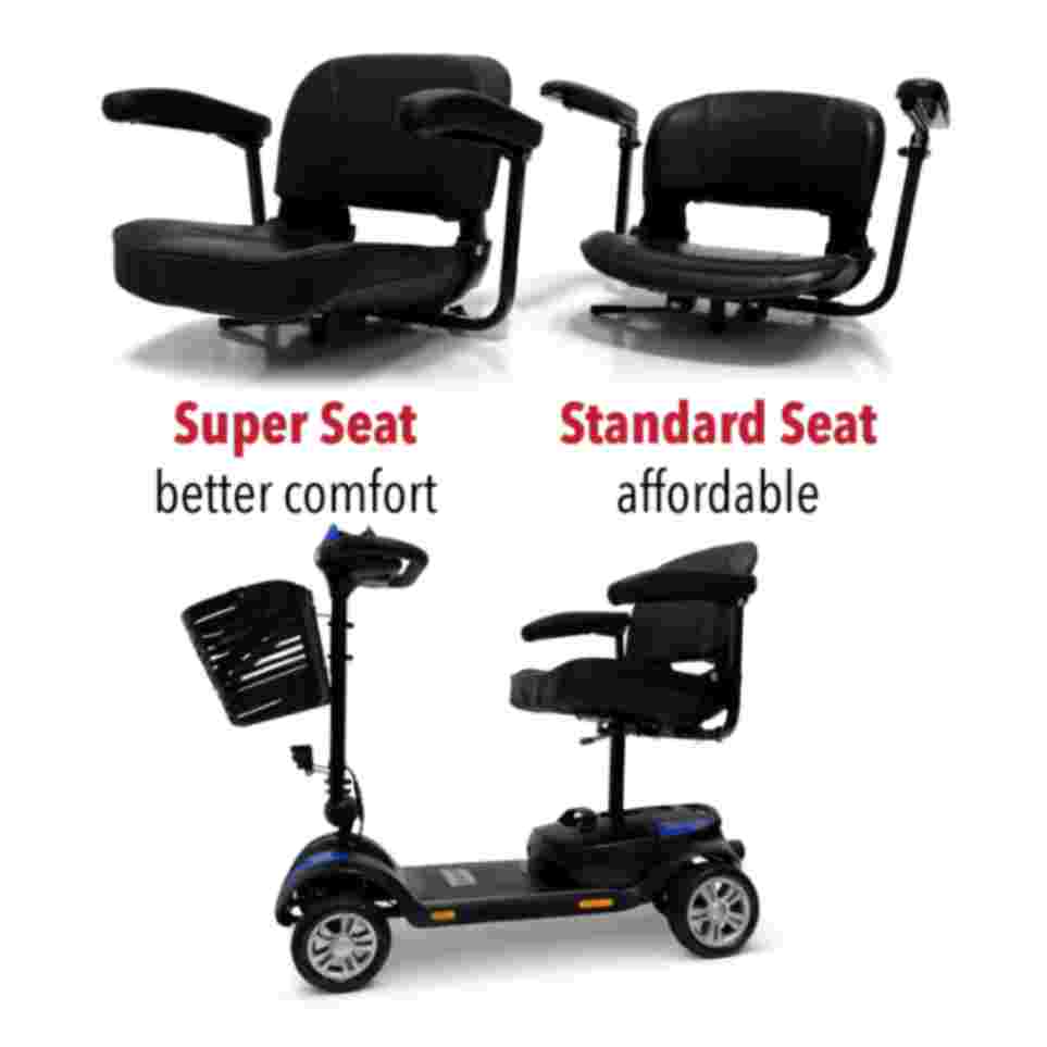 ComfyGo Z-4 Ultra-Light Electric Mobility Scooter With Quick-Detach Frame