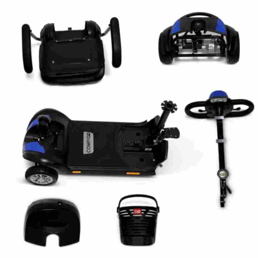 ComfyGo Z-4 Ultra-Light Electric Mobility Scooter With Quick-Detach Frame