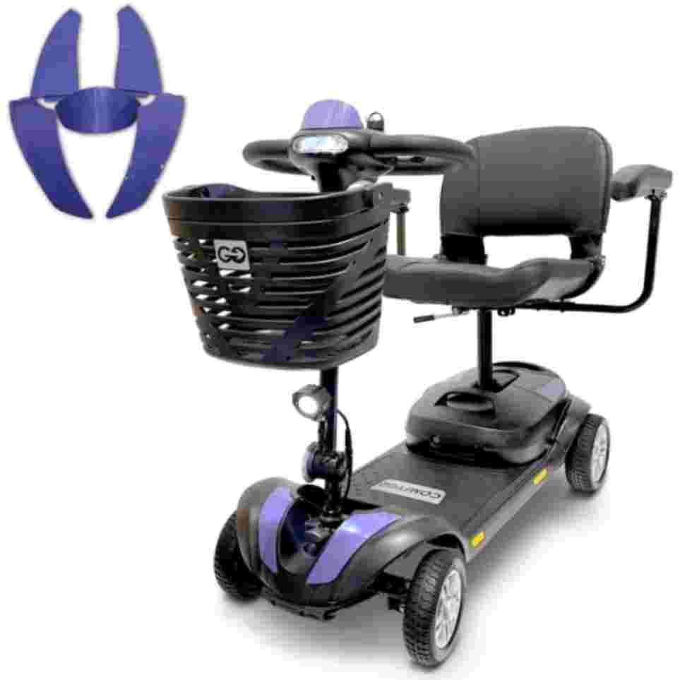 ComfyGo Z-4 Ultra-Light Electric Mobility Scooter With Quick-Detach Frame