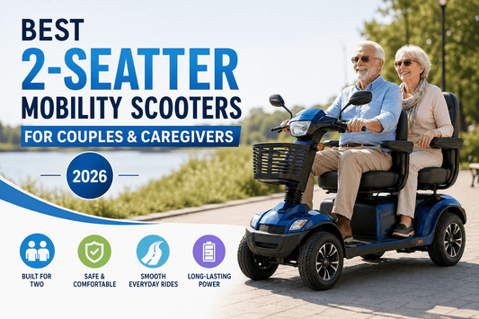 Best 2-Seater Mobility Scooters for Couples & Caregivers (2026)
