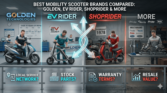 Best Mobility Scooter Brands Compared Golden, EV Rider, Shoprider & More