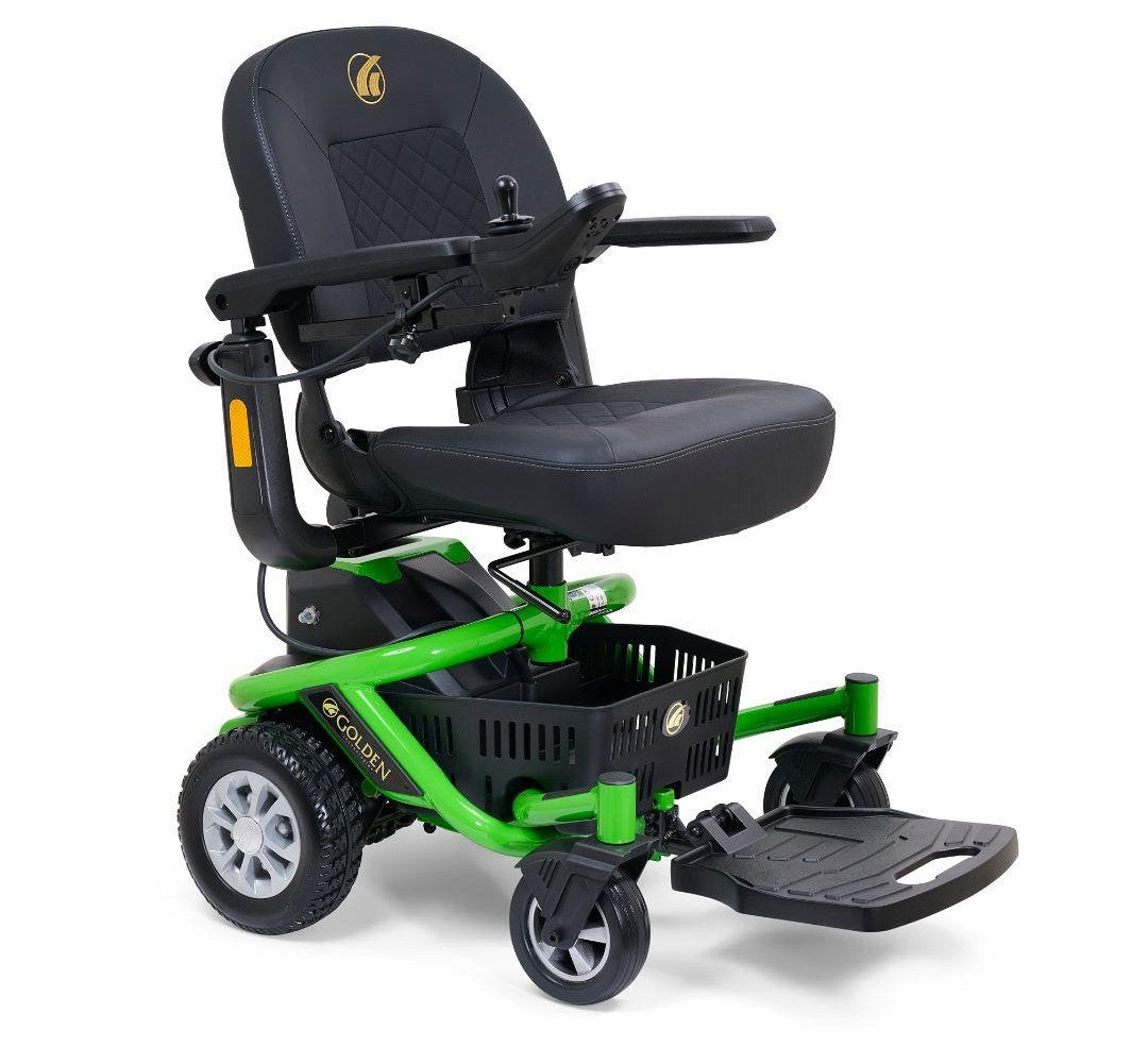 Golden Technologies LiteRider Envy Power Wheelchair in Green