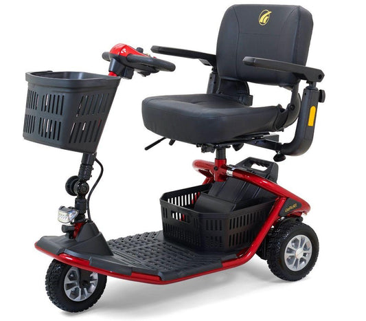 Golden Technologies LiteRider 3-Wheel Mobility scooter in Red 