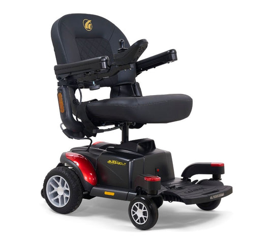 Golden Technologies BuzzAbout Travel Electric Wheelchair in Red