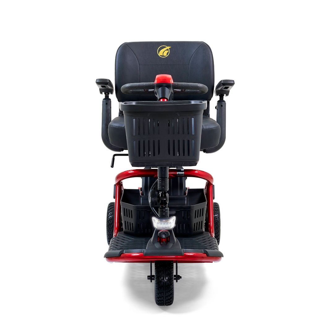 Golden Technologies LiteRider 3-Wheel Mobility scooter in Red Front View