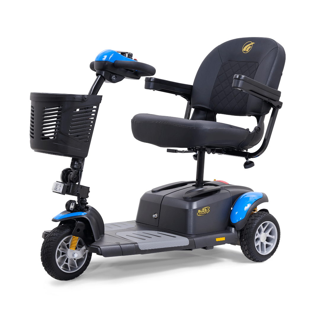 Buzzaround EX 3 Wheel Mobility Scooter by Golden Technologies in Blue