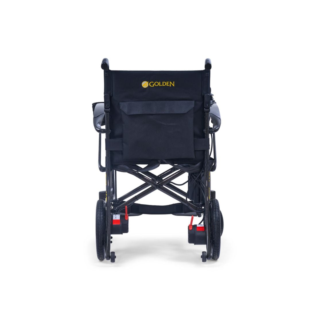 Golden Technologies Cricket LT Carbon Folding Power Wheelchair Rear View