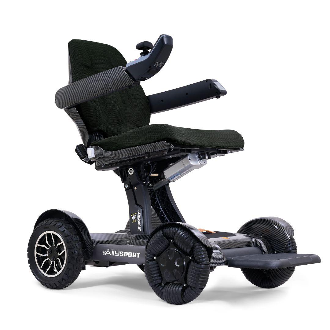 Golden Ally Sport Power Wheelchair by Golden Technologies in Carbon Fiber