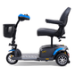 Buzzaround EX 3 Wheel Mobility Scooter by Golden Technologies in Blue Side View