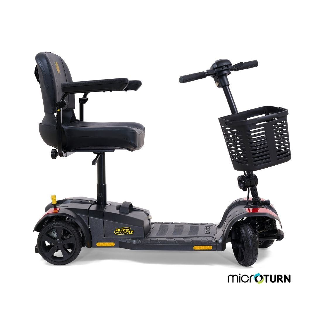 Golden Technologies Buzzaround LT 4-Wheel with MicroTurn Side View