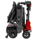 Mojo Manual Folding Scooter by Enhance Mobility in Red Folded