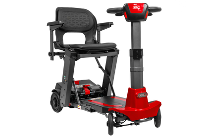 Mojo Manual Folding Scooter by Enhance Mobility in Red