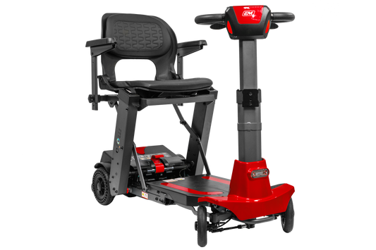 Mojo Manual Folding Scooter by Enhance Mobility in Red