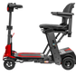 Mojo Manual Folding Scooter by Enhance Mobility in Red Side View