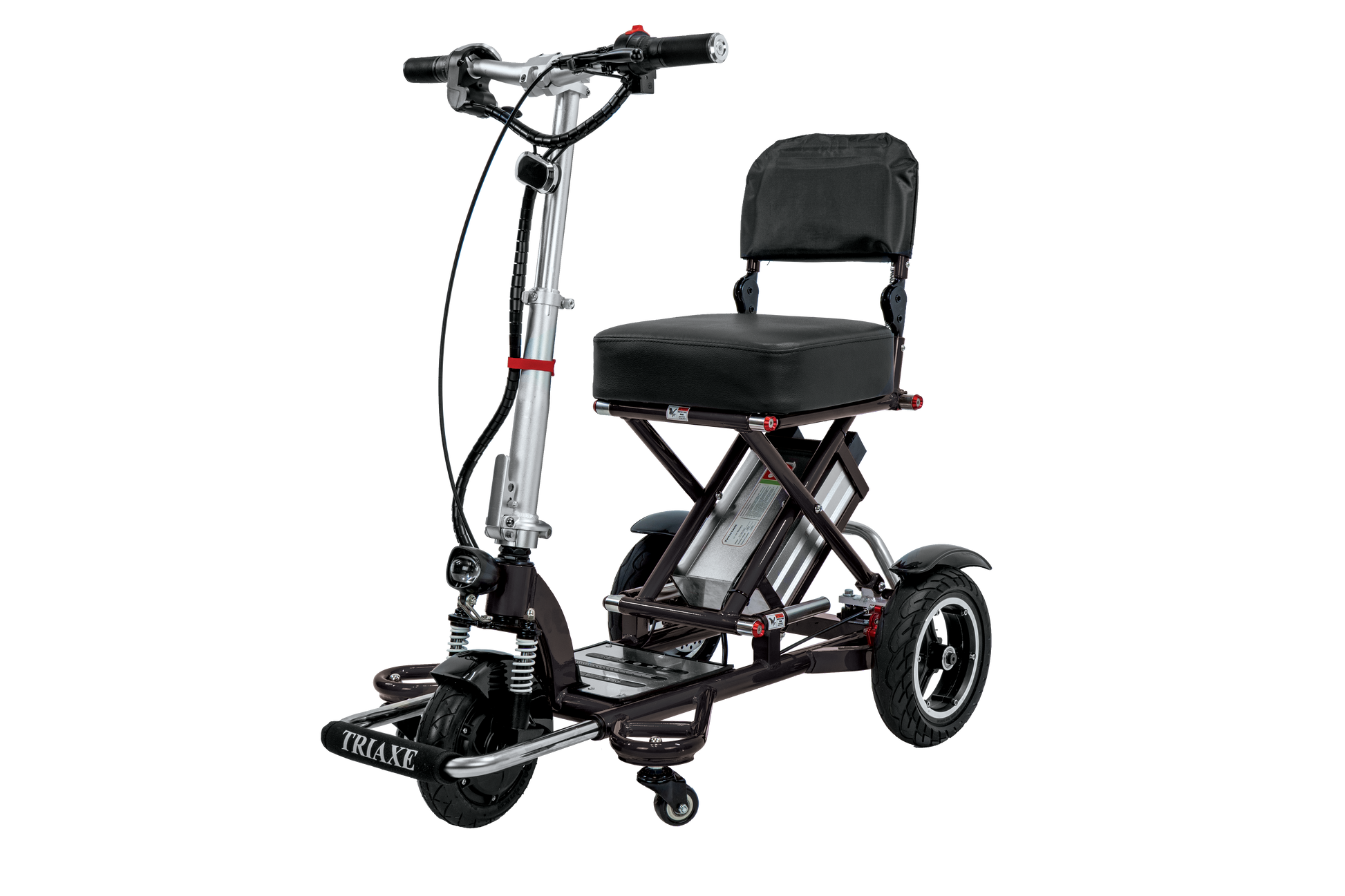 Enhance Mobility Triaxe Sport Folding Mobility Scooter in Black