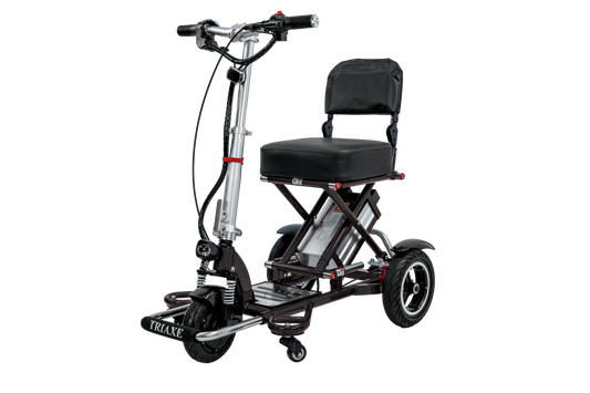 Enhance Mobility Triaxe Sport Folding Mobility Scooter in Black