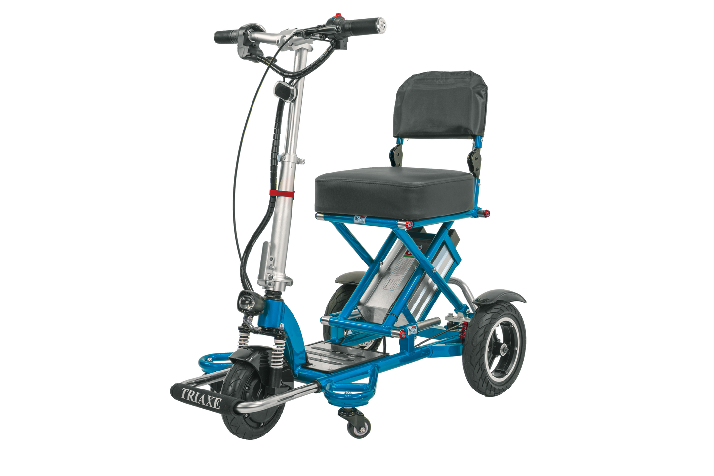 Enhance Mobility Triaxe Sport Folding Mobility Scooter in Blue
