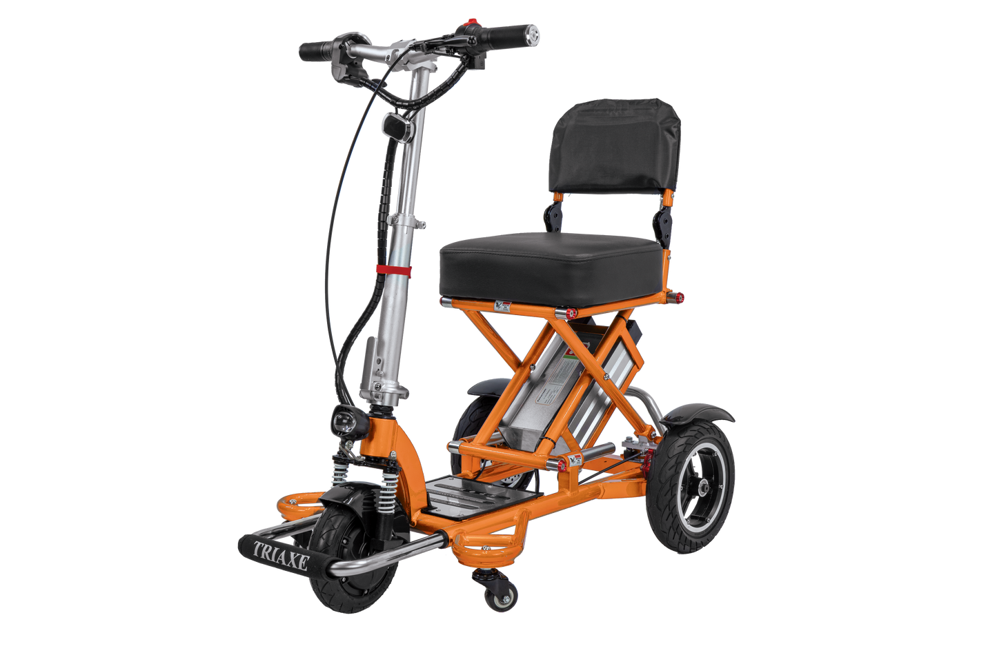 Enhance Mobility Triaxe Sport Folding Mobility Scooter in Orange