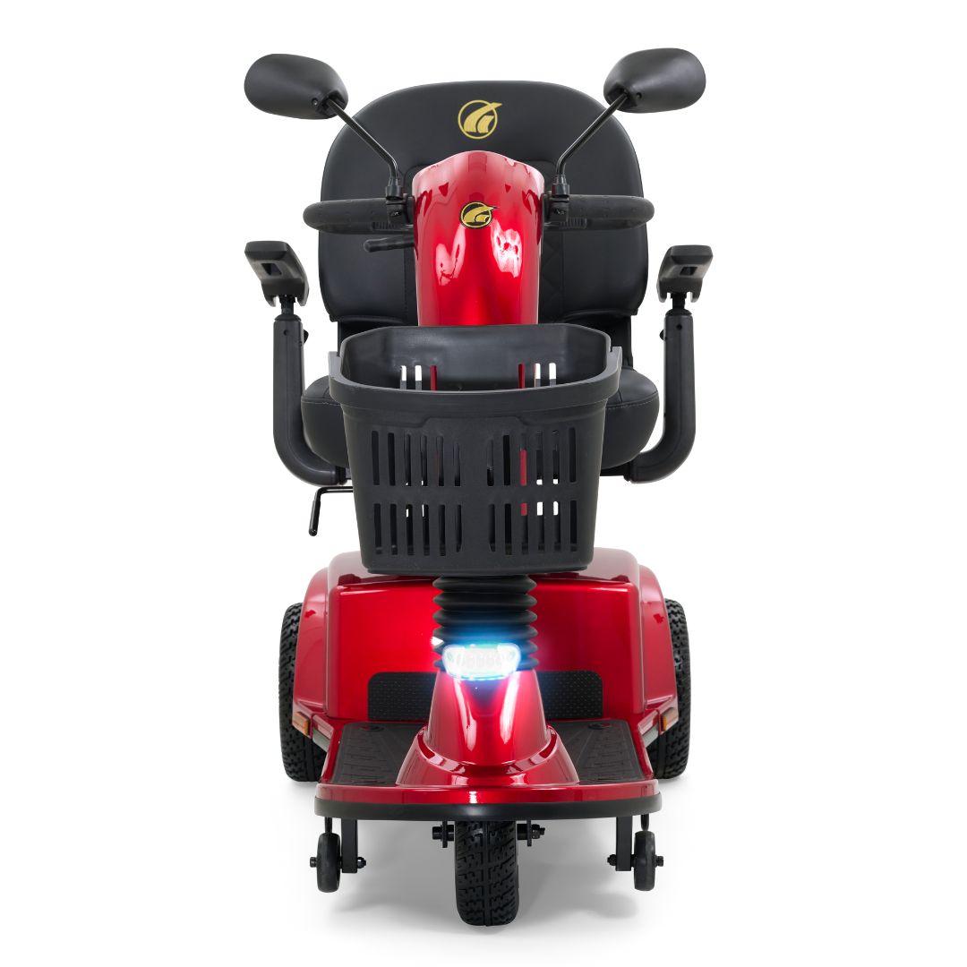 Golden Technologies Companion Mid Size 3-Wheel Mobility Scooter in Red Front View