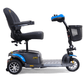 Buzzaround EX 3 Wheel Mobility Scooter by Golden Technologies in Blue Side View