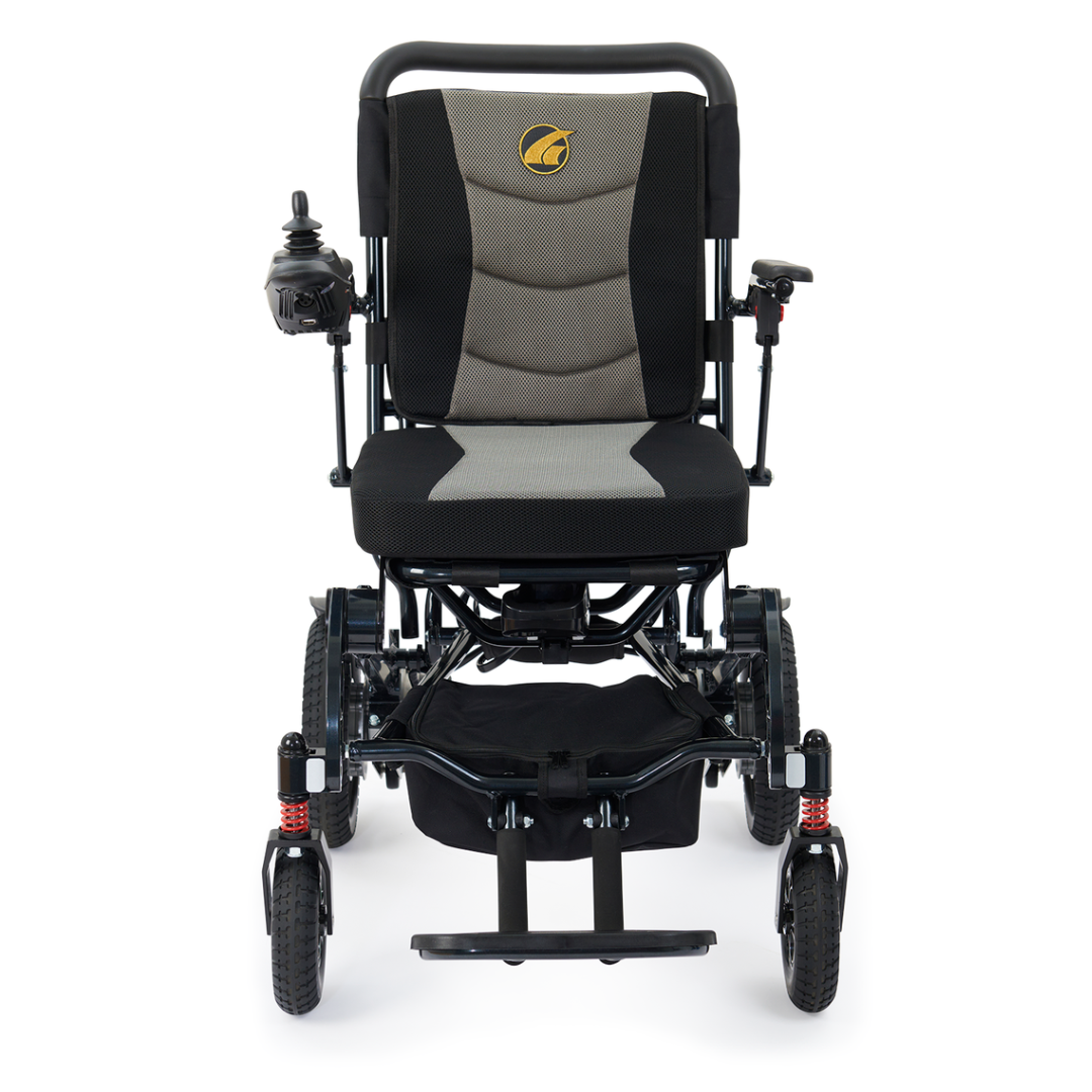 Golden Technologies Stride Folding Lightweight Electric Wheelchair Front View