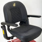 Golden Technologies Companion Full Size 3-Wheel Mobility Scooter in Red Seat Close Up