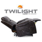 Golden Technologies Titan PR449 w/ Twilight, Power Lumber, and Power Headrest Reclining with Twilight Logo