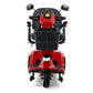 Golden Technologies Companion Full Size 3-Wheel Mobility Scooter in Red Front View