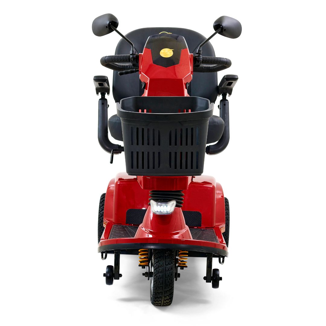 Golden Technologies Companion Full Size 3-Wheel Mobility Scooter in Red Front View