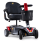 Golden Technologies Buzzaround LX 4-Wheel Mobility Scooter in Red Turned