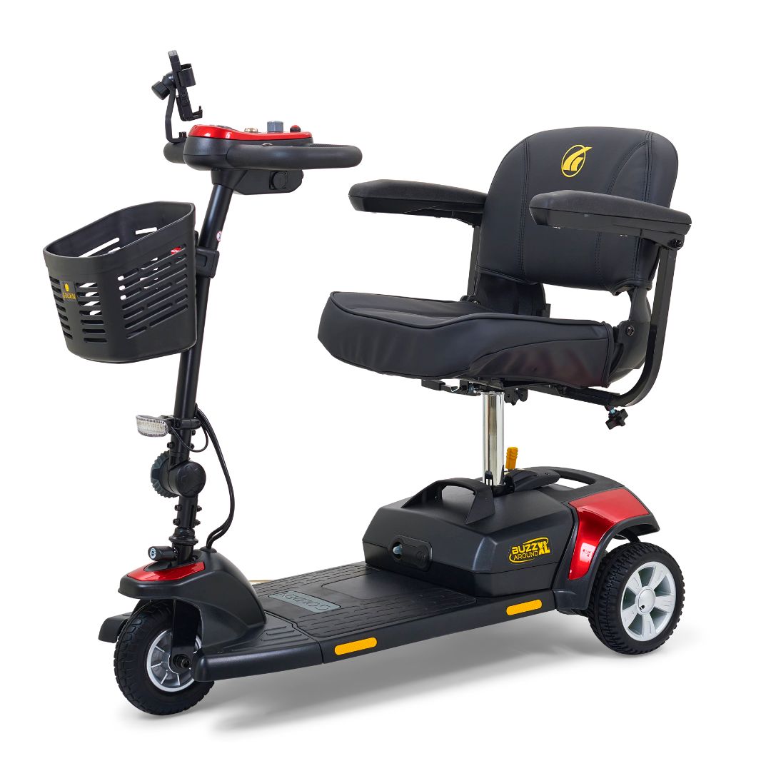 Buzzaround XL 3-Wheel Mobility Scooter in red