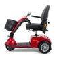 Golden Technologies Companion Mid Size 3-Wheel Mobility Scooter in Red Tiller Down