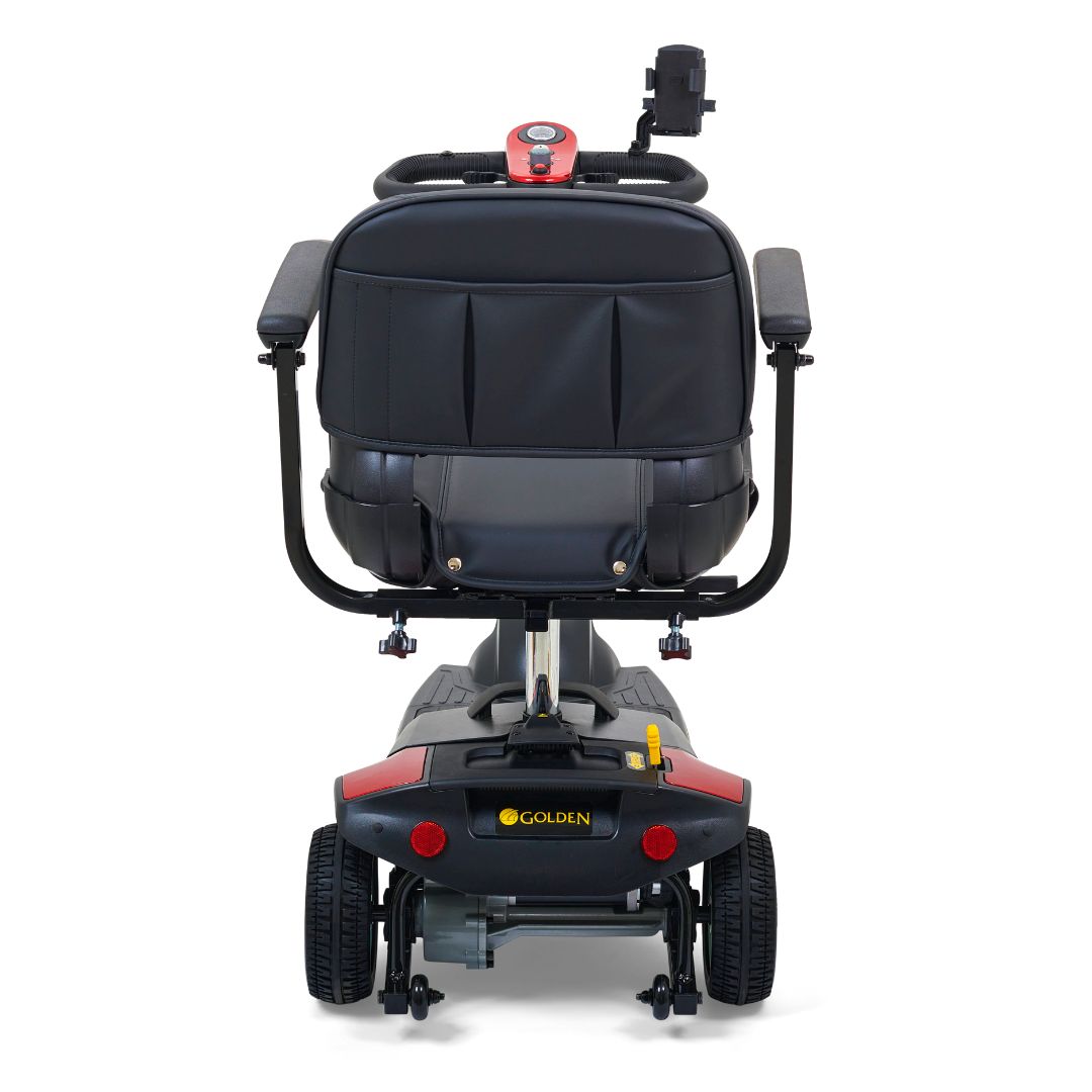 Buzzaround XL 3-Wheel Mobility Scooter in red rear view