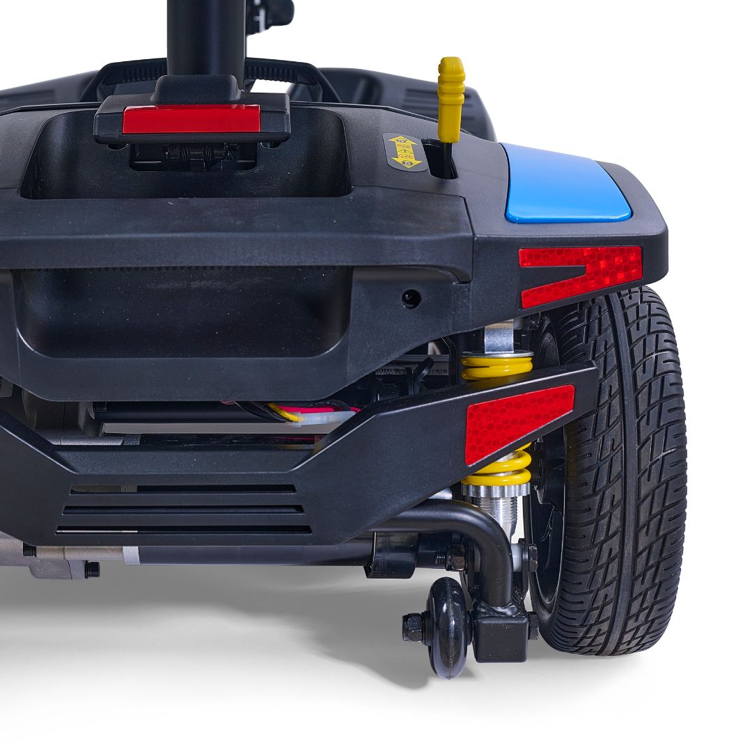 Buzzaround XL+ 4-Wheel Mobility Scooter by Golden Technologies Rear with Suspension 