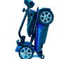 EV Rider Transport 4AF Automatic Folding Travel Mobility Scooter in Blue Folded