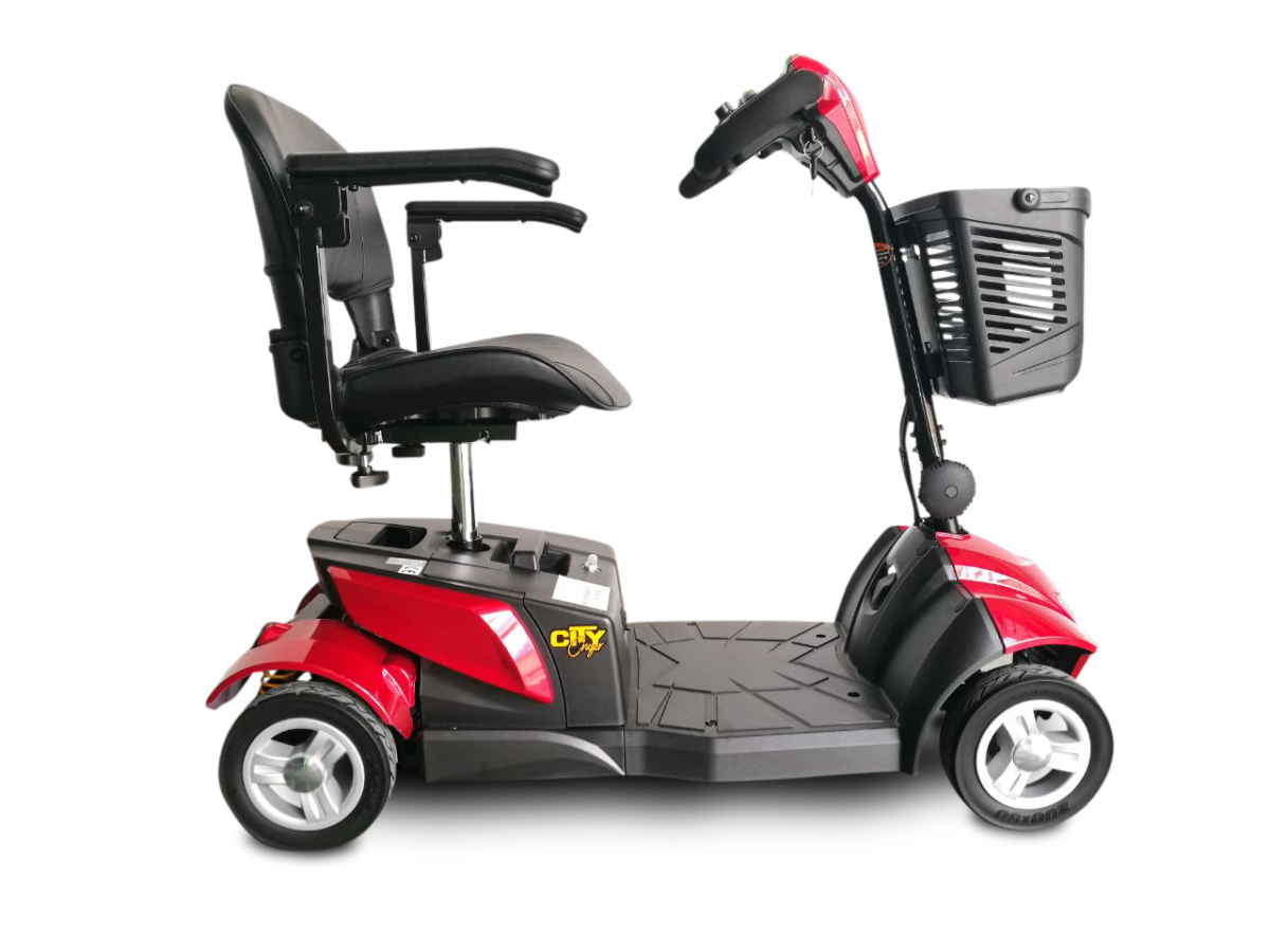 EV Rider CityCruzer Mobility Scooter in Red