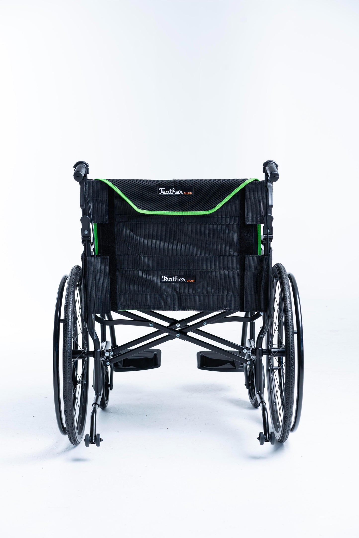 Feather Chair HD 350/450 Manual Wheelchair Back View