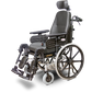 Ev rider Spring is a manual wheelchair with a lightweight aluminum frame with elevating leg rests