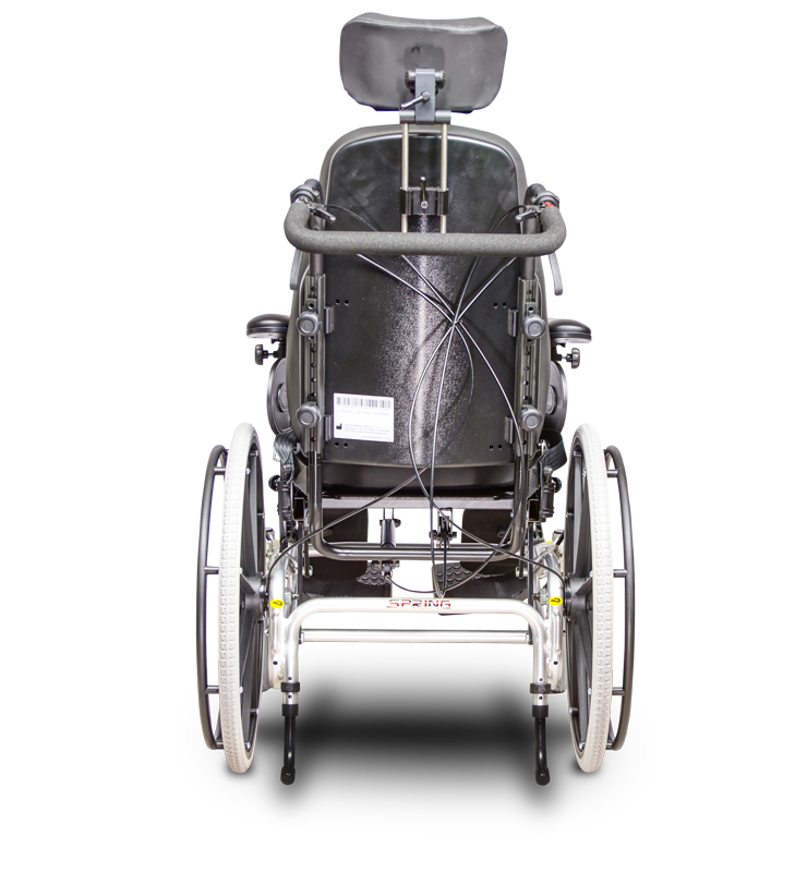 Heartway Spring is a manual wheelchair with a lightweight aluminum frame with elevating leg rests