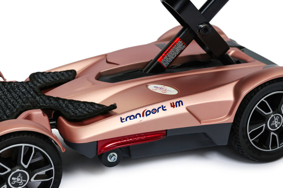 EV Rider Transport 4M Optional Armrests in Gold Close Up