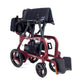 Monarch Mobility Flyer Power Wheelchair in Red Folded