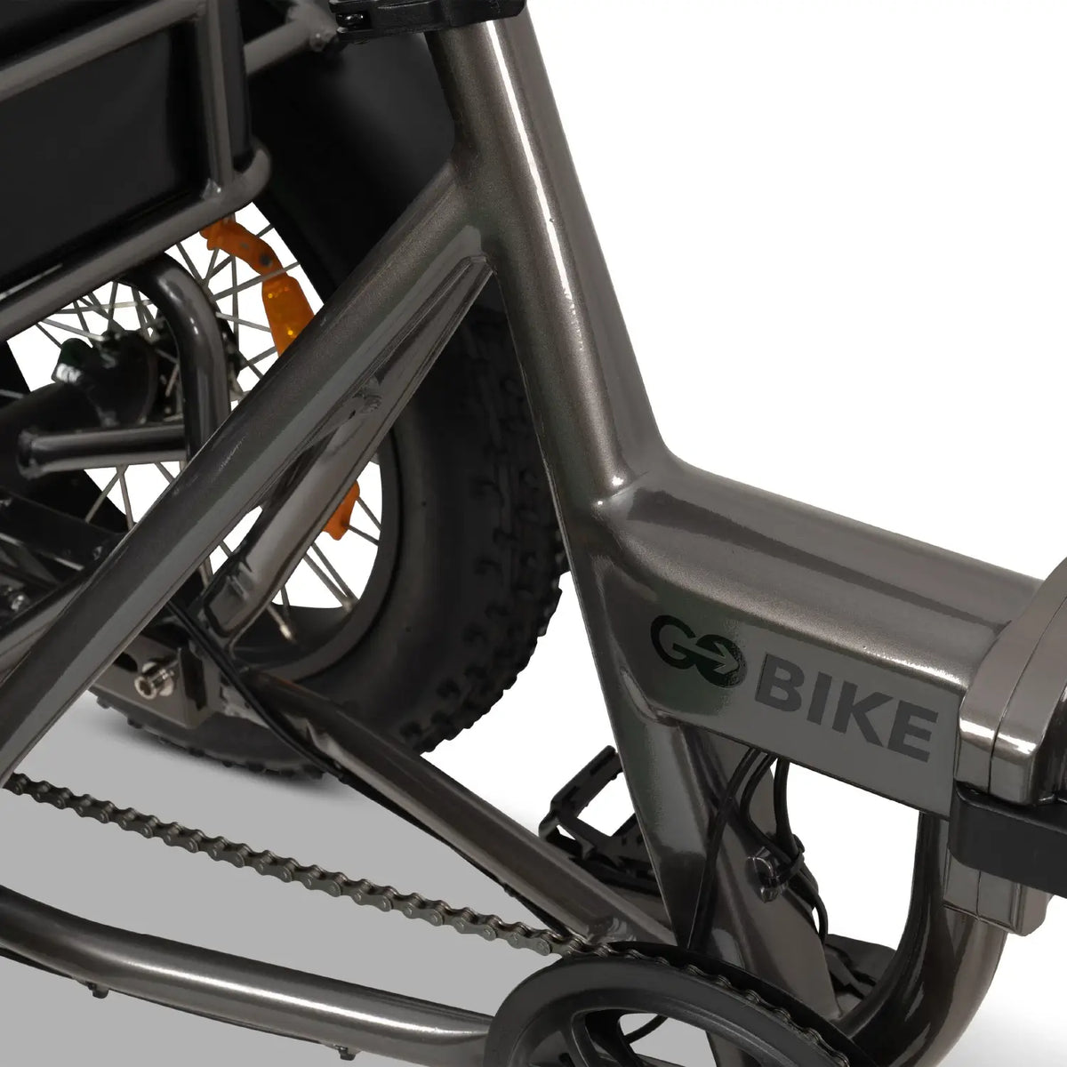 GoBike FORZA Electric Tricycle in Grey Close Up