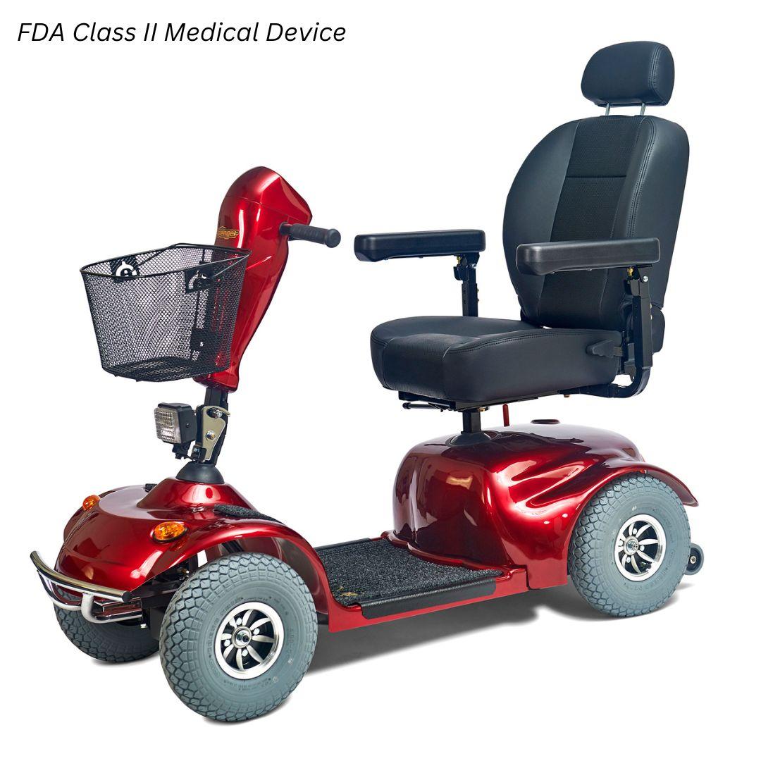 Golden Technologies Avenger Mobility Scooter in Red