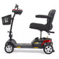 Golden Technologies Buzzaround XL 4-wheel (GB124A-STD) mobility scooter in red, side view.