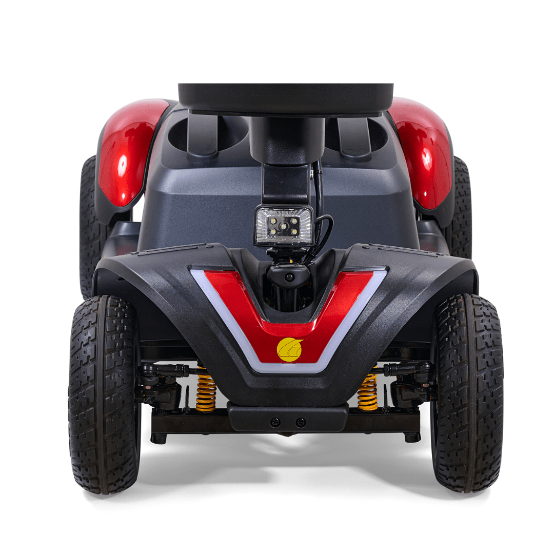 Golden Technologies Buzzaround LX 4-Wheel Mobility Scooter in Red Front