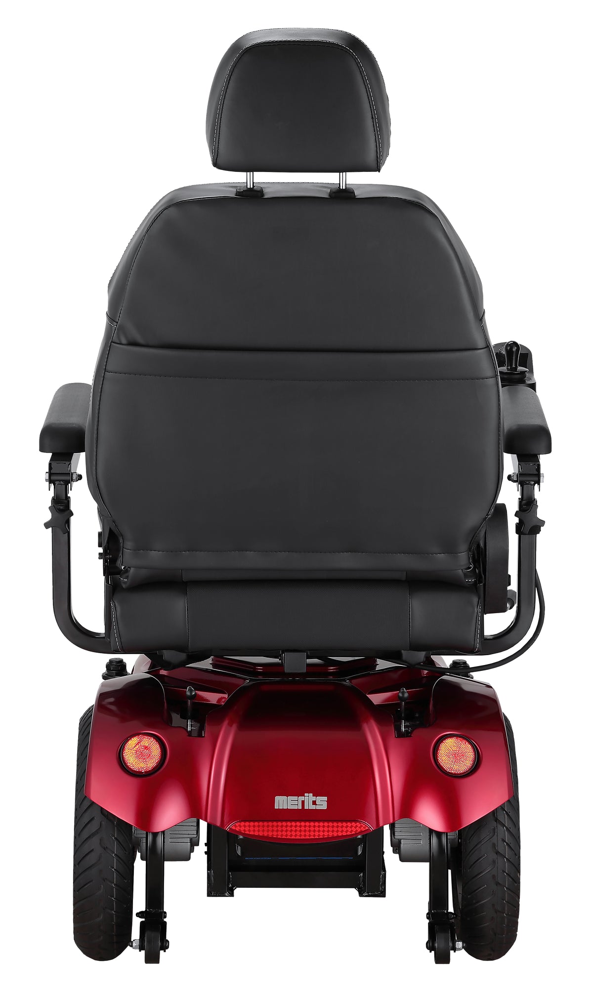 Merits Health Gemini Power Wheelchair in Red Back View