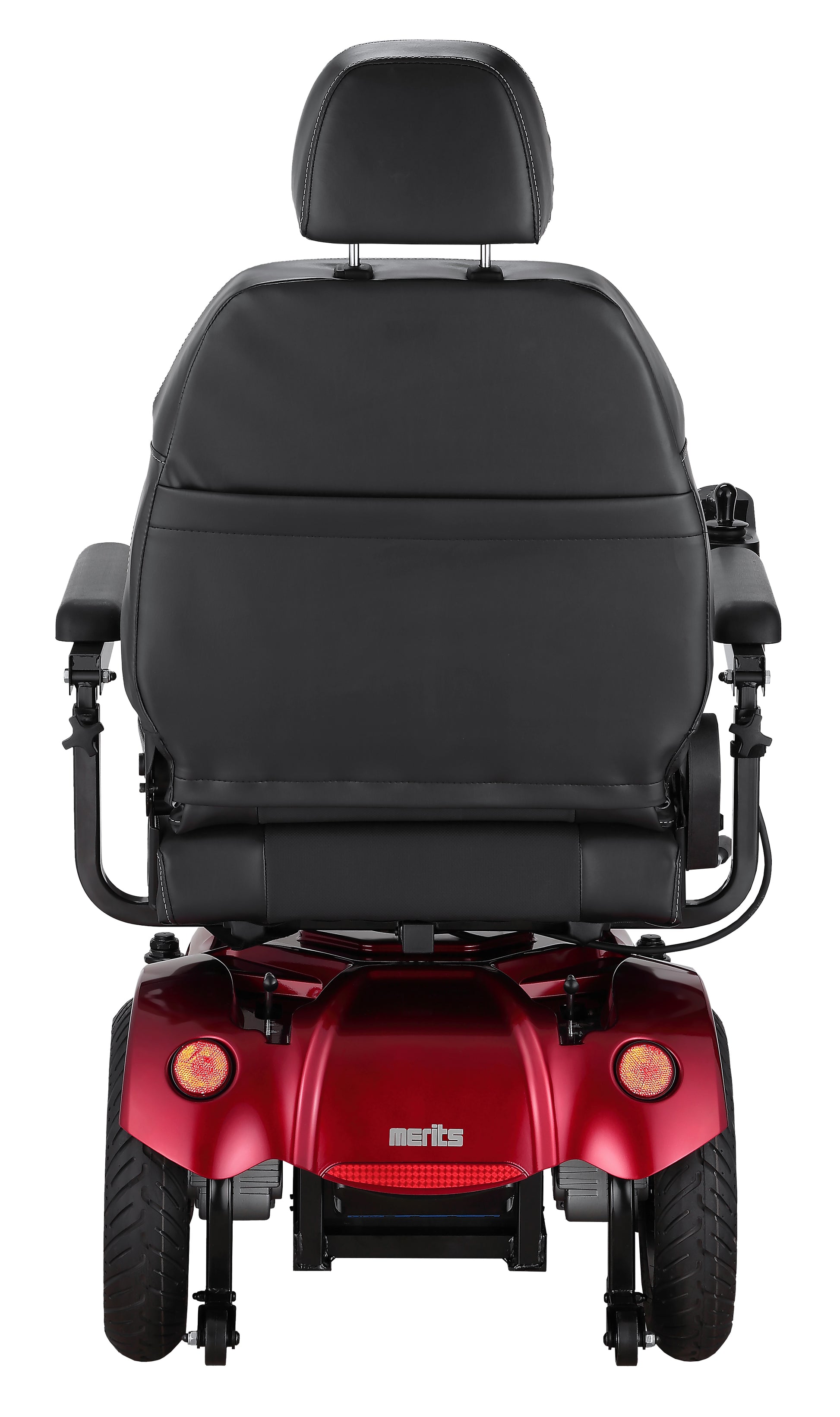 Merits Health Gemini Power Wheelchair in Red Back View