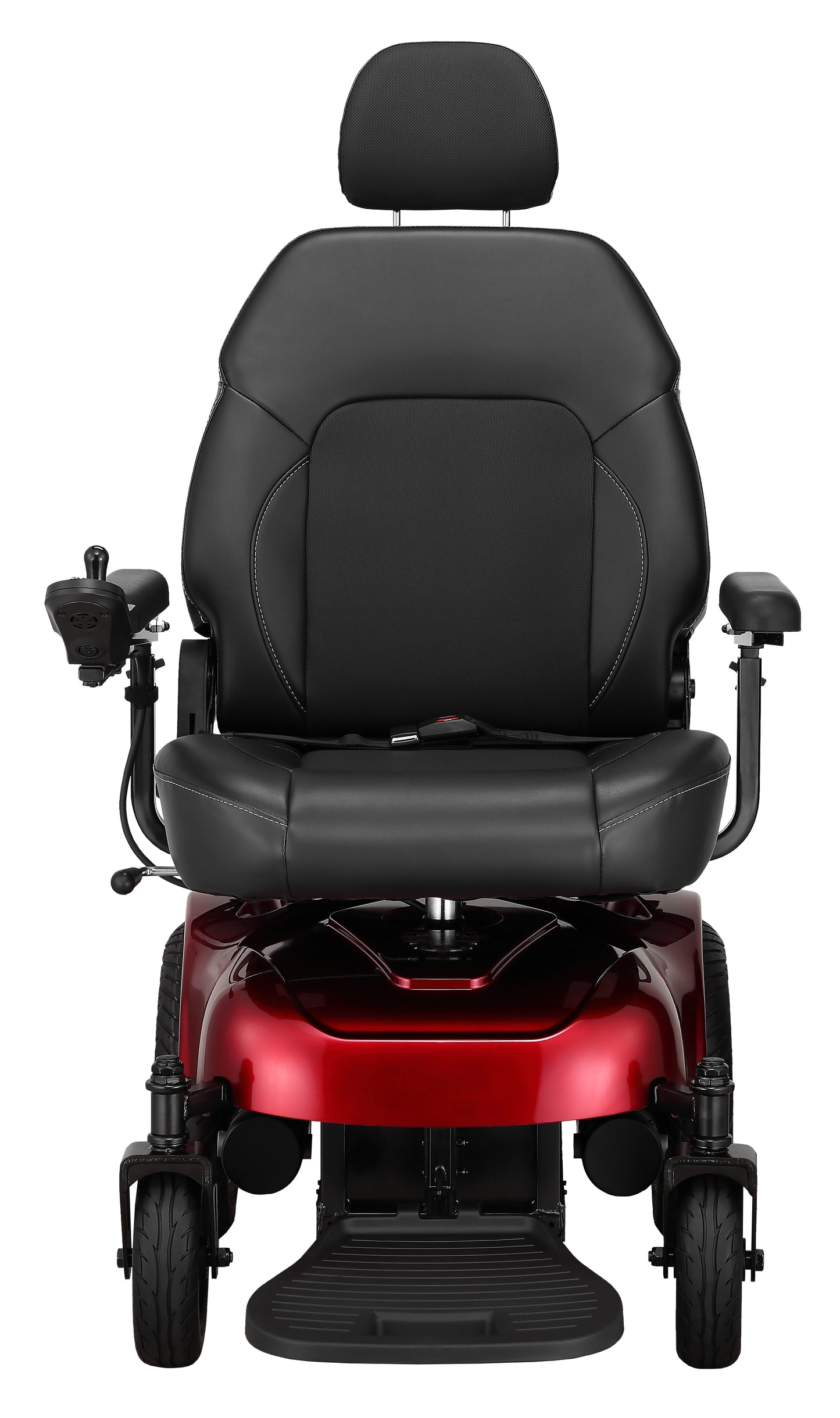 Merits Health Gemini Power Wheelchair in Red Front View