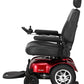 Merits Health Gemini Power Wheelchair in Red Side View