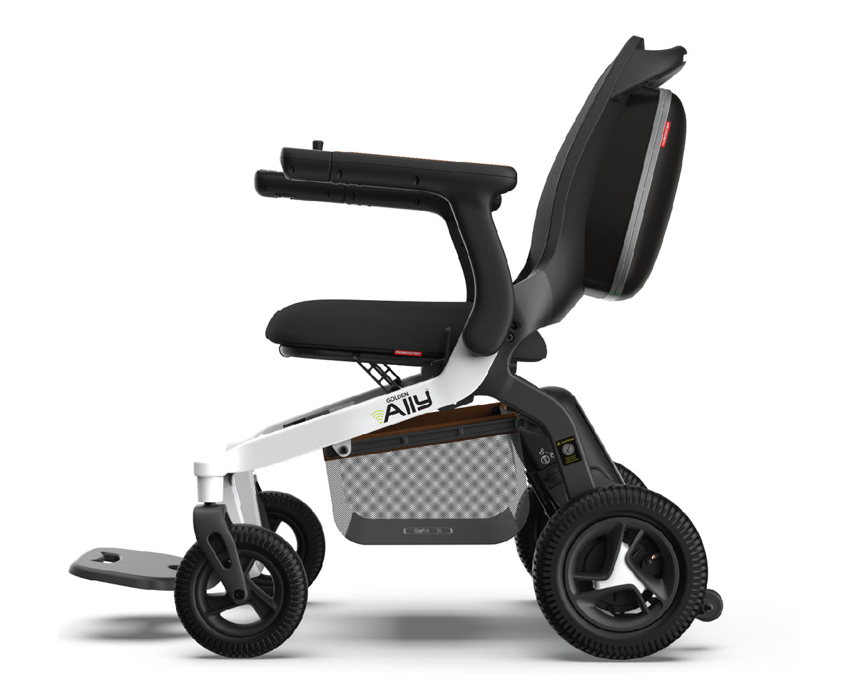 Golden Ally Folding Power Wheelchair by Golden Technologies in White